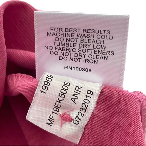 Peter Millar Mens Golf Polo Shirt Size M Pink Polyester Short Preppy Casual - Picture 7 of 16